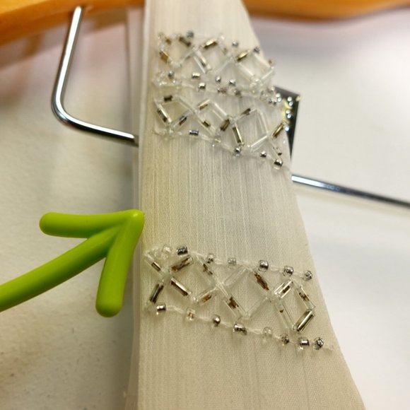 Aqua Dress Medium‎ Mini White Sequins Party Tank Blouson Sparkle 90s Retro - Picture 6 of 8